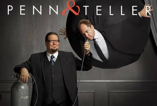 Las Vegas Magic Shows Penn & Teller TV Show Poster.
