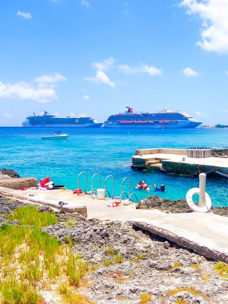 A boat docked in the water.