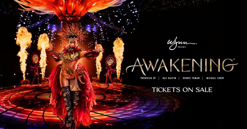 A captivating Las Vegas poster showcasing the mesmerizing art of awakening.